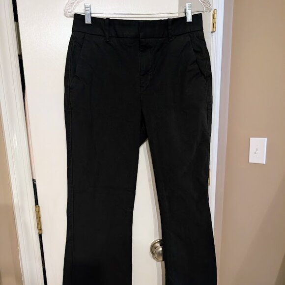 Everlane The Bi-Stretch Flare Pant Cotton Blend Trousers Black Size 8 NWOT - Picture 7 of 14